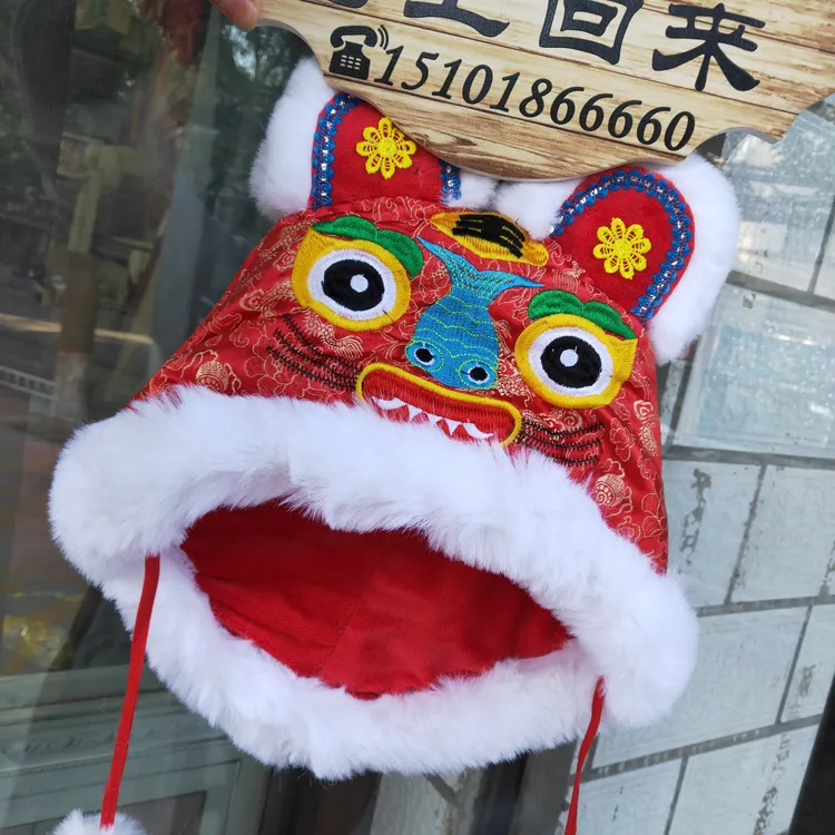 婴儿虎头帽  冬款虎头帽 