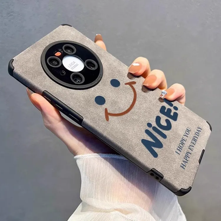 适用于华为mate70pro手机壳翻毛皮mate60精孔镜头mate50全包防摔 