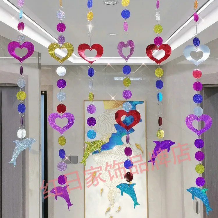 浪漫空中吊饰装饰幼儿园教室环创挂饰商场走廊布置少女心房间挂件