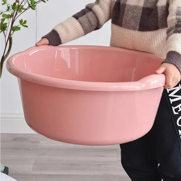 塑料盆加厚洗衣盆家用大号洗脸盆加深洗澡盆子特大洗脚盆