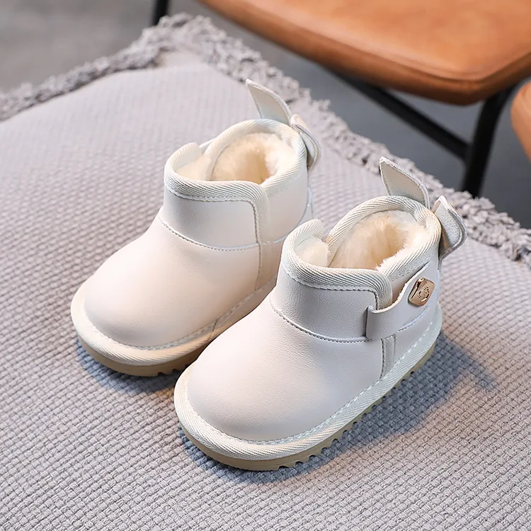 宝宝棉鞋儿童雪地靴冬季加绒保暖1一3岁女童婴儿鞋子男软底学步鞋