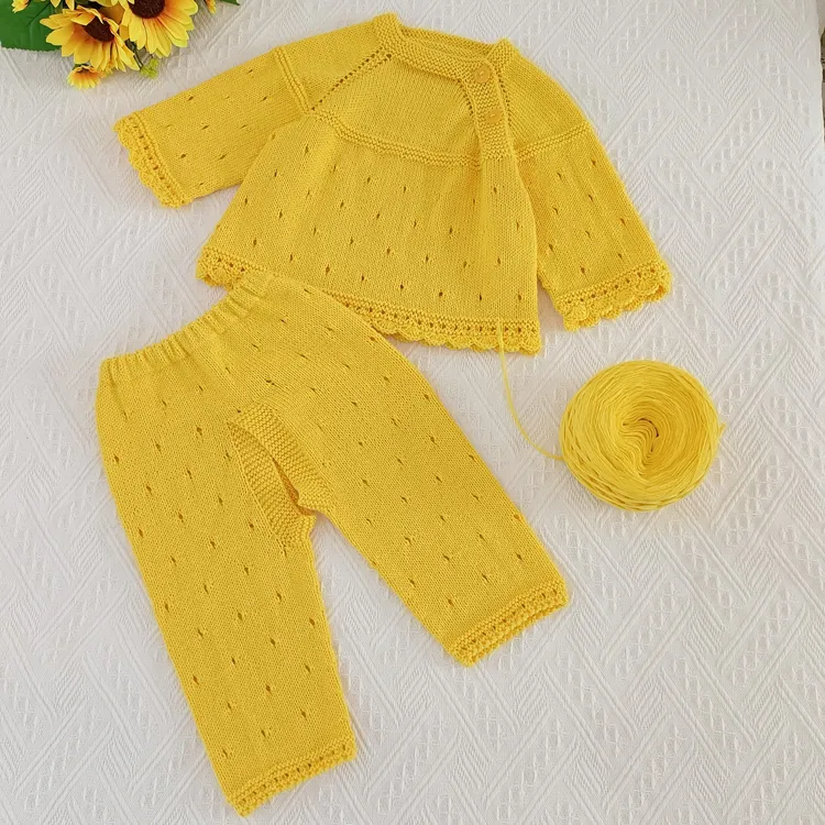 满天星娃娃衫开裆套装 棉线DIY材料包（非成品）