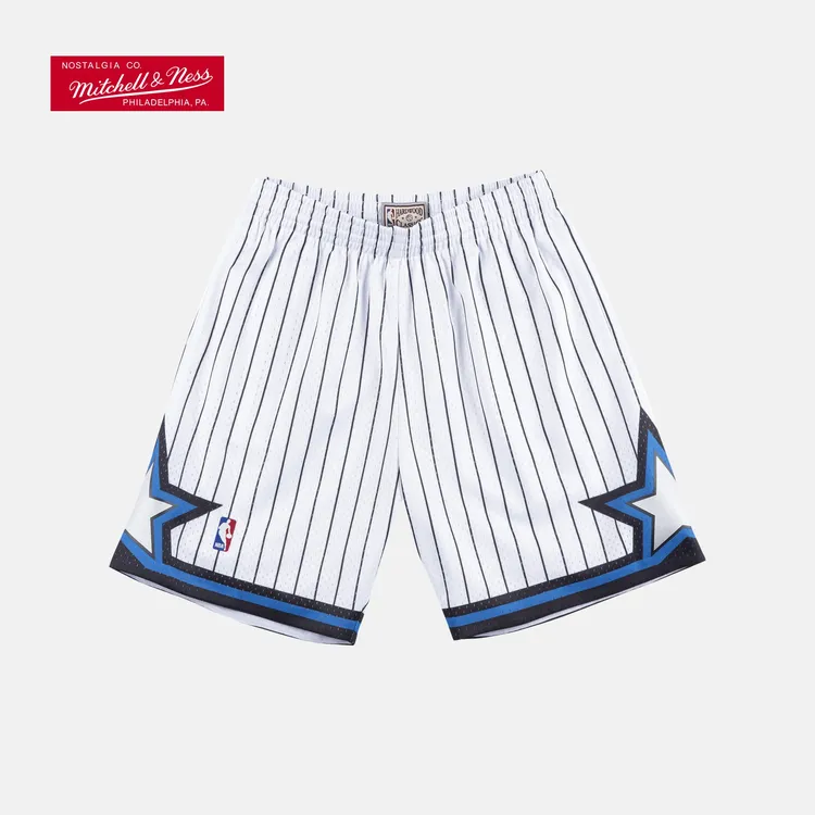 Mitchell&Ness-NBA官方魔术队1993-94赛季白色主场复古球裤短裤