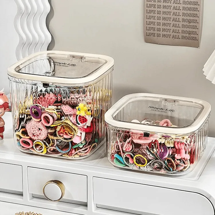 创意大眼桌面垃圾桶家用大容量儿童发饰发圈收纳盒简约居家日用