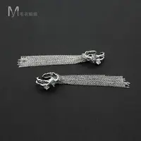 铜合金锆石耳饰 855-7364韩版轻奢风璀璨流苏耳环女
