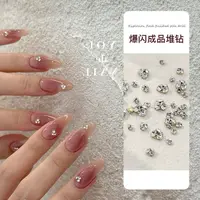 MM【圆形成品堆钻】成品款式钻球钻新手爆闪平底堆堆钻美甲钻饰品