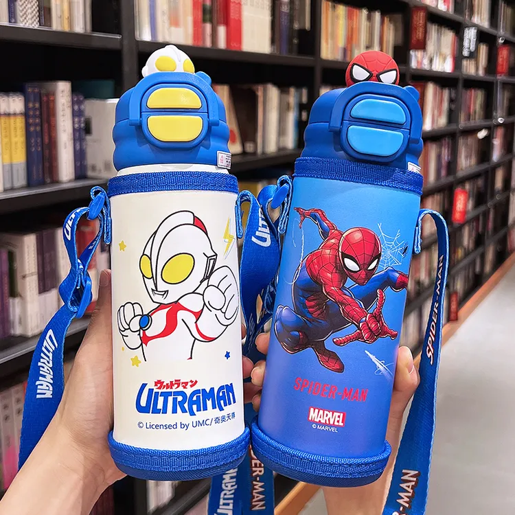 公仔米奇双饮保温杯316L不锈钢水杯学生上学直饮杯