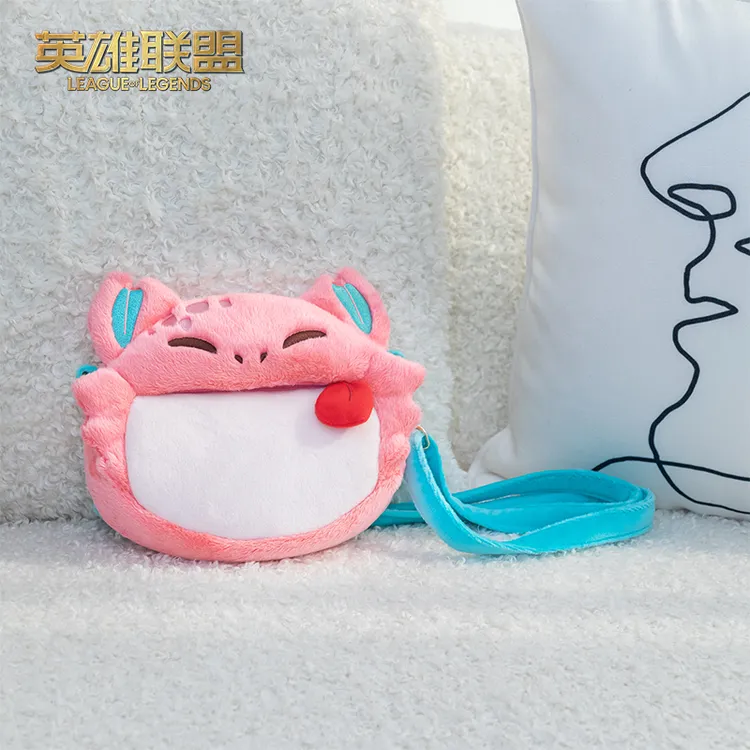 英雄联盟LOL 云顶之弈金铲铲之战 胖胖龙毛绒挎包 正品游戏周边