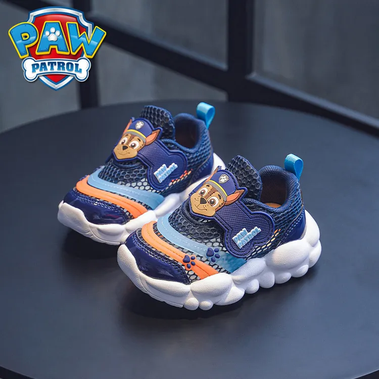 汪汪队男童鞋子2025新款夏季单网毛毛虫儿童运动鞋学生透气跑步鞋