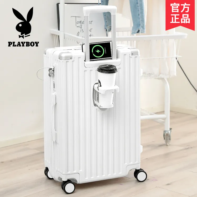 PLAYBOY旅行箱男2025新款大容量拉杆箱耐用万向轮行李箱密码箱女