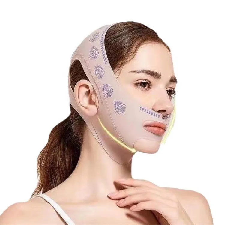 亦艾颜防下垂提拉脸部美容 小V脸绷带夜间睡眠贴小脸面罩 V脸神器