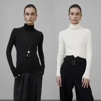 【清仓】UNSPOKEN【堆堆领 舒适随性慵懒】高领基础针织衫UD24S106