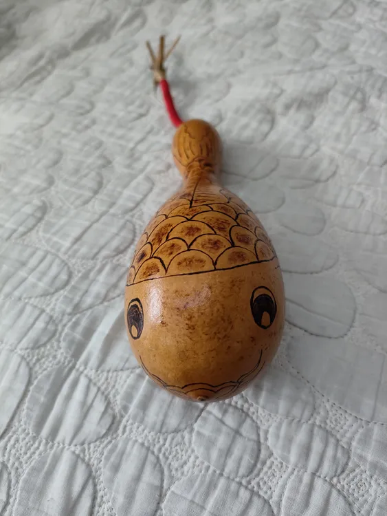 天然纯手工葫芦烙画，招财纳福