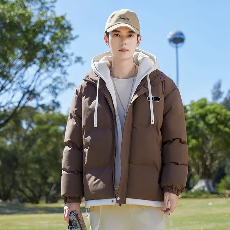 美式潮牌情侣棉衣2024新款多巴胺时尚潮流加厚保暖棉袄外套棉服冬