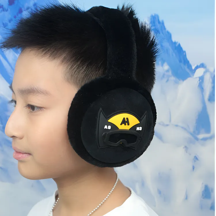 2024冬季保暖儿童耳套卡通联盟英雄毛绒耳罩学生男童耳包加厚耳捂