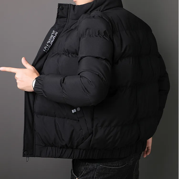 棉服短款立领修身保暖棉衣男士潮流外套冬季加厚休闲棉袄冬天上衣