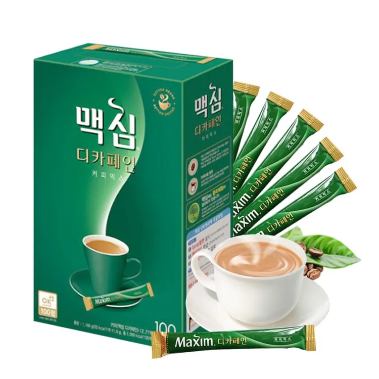 【律哥推荐】韩国进口麦可馨  咖啡因速溶摩卡咖啡1180g/盒 (100条)