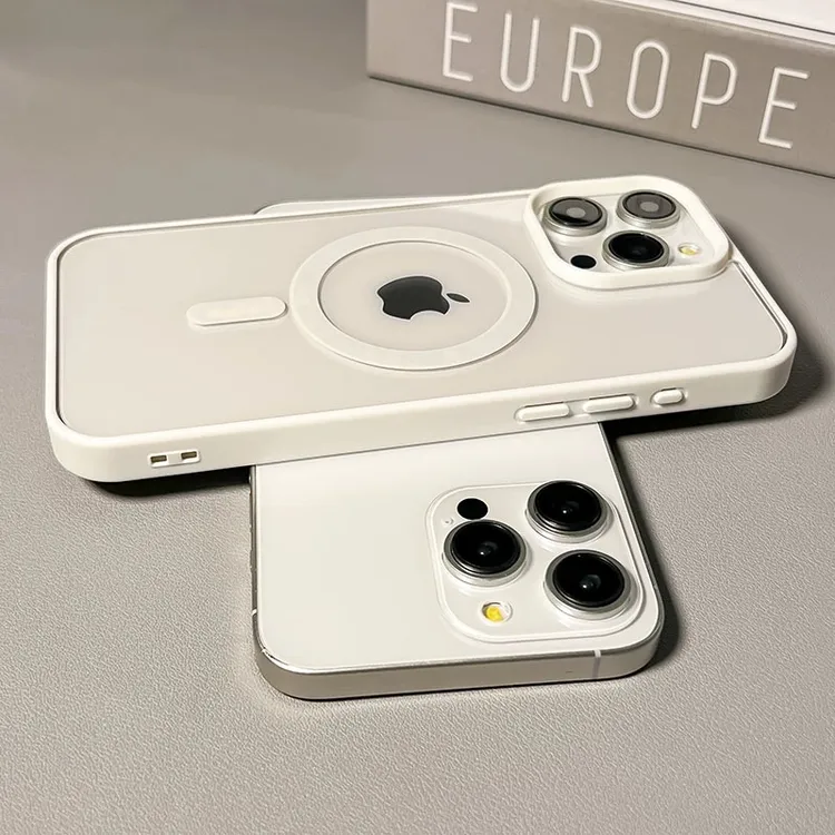 亚克力无线磁吸苹果17/15promax手机壳iPhone14肤感12/13潮男女款