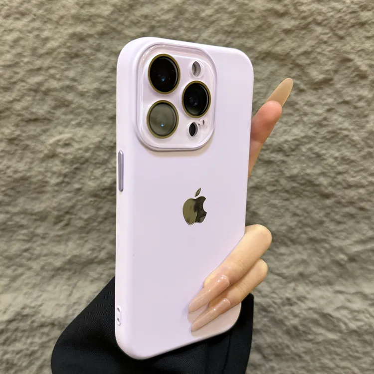 液态硅胶带镜头膜适用苹果16promax手机壳新款iPhone15纯色14个性
