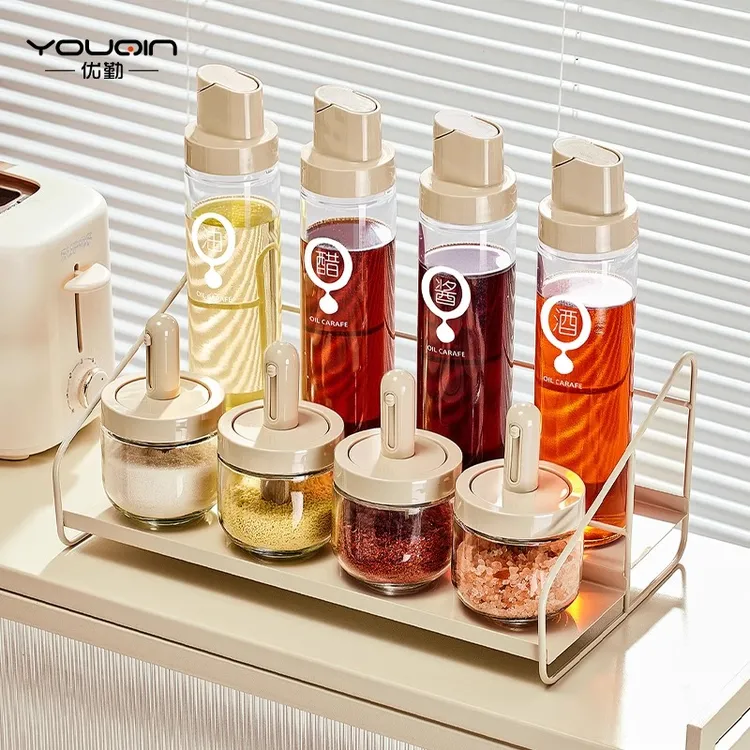 油壶家用厨房酱油醋调味料瓶套装玻璃防漏香油料酒专用组合装罐子