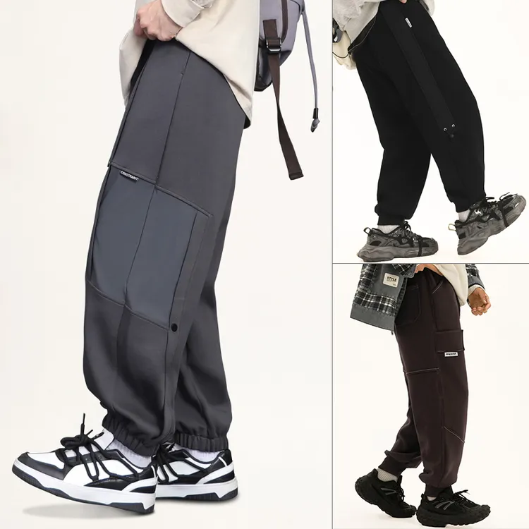 春款裤子童装加肥加大透气大码男孩卫裤休闲长裤运动裤帅工装裤