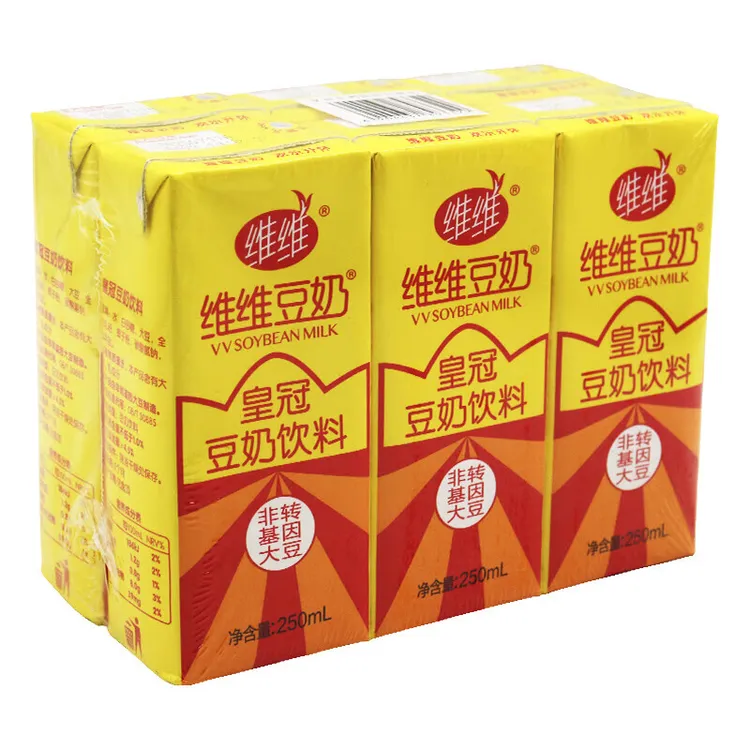 WEIWEI/维维 豆奶豆浆豆乳植物蛋白质饮品饮料早餐奶 250ml*6盒装