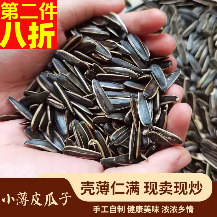 瓜子内蒙农家铁锅现炒毛嗑孕妇零食熟原味薄皮葵花籽新货