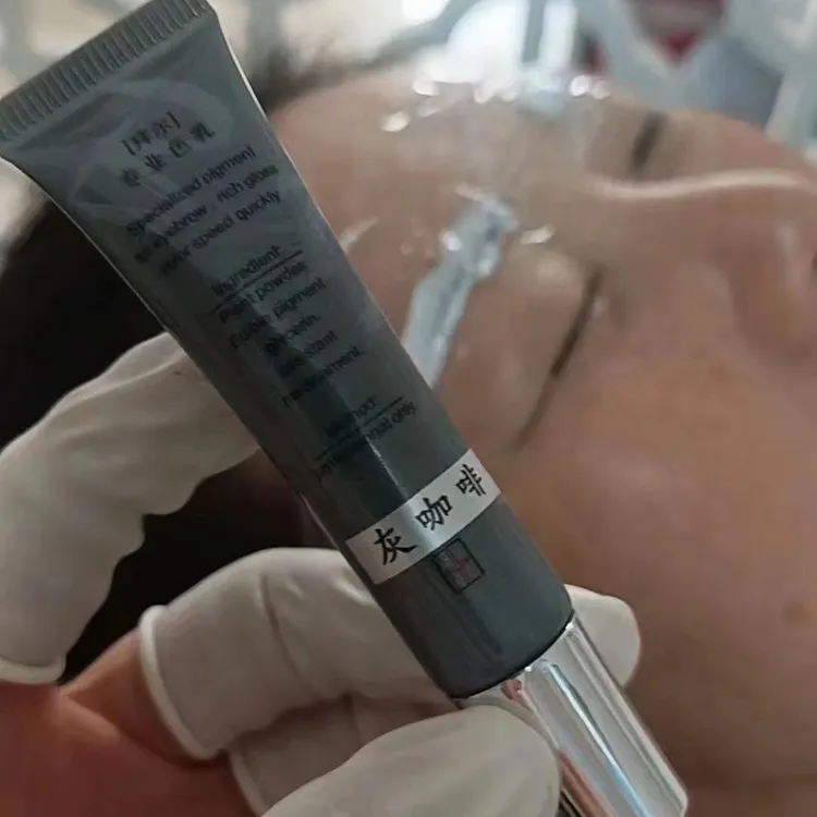 拜尔纹绣自然色半永久色乳雾眉色料上色快后期不发红灰咖纹绣色乳