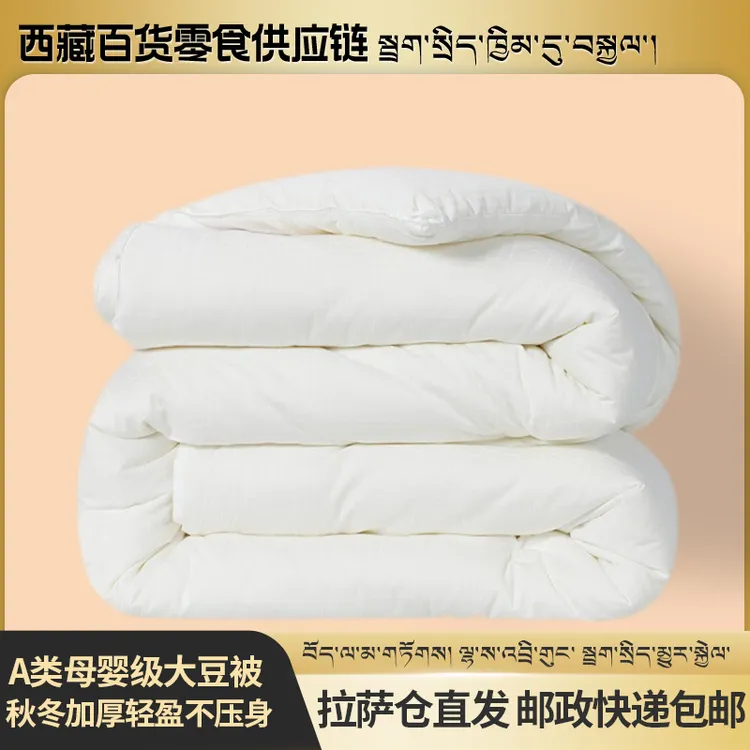 拉萨发货西藏包邮被子大豆被春秋轻薄保暖被芯学生秋冬被单人母婴商品图