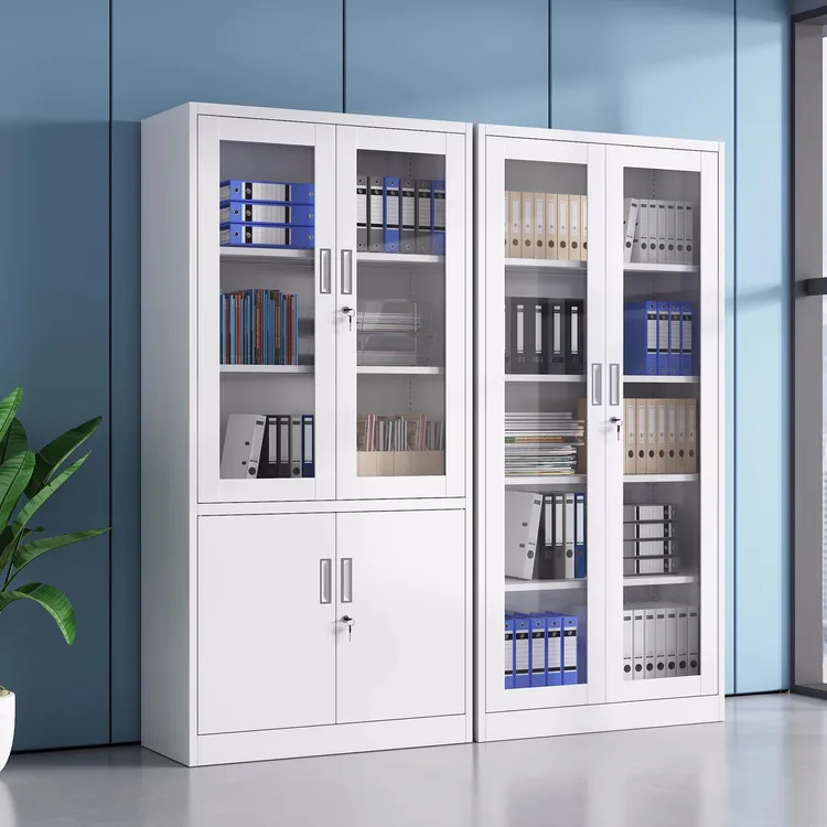 精选铁皮柜办公文件柜资料柜档案柜铁皮更衣柜卷柜矮柜带锁储物柜