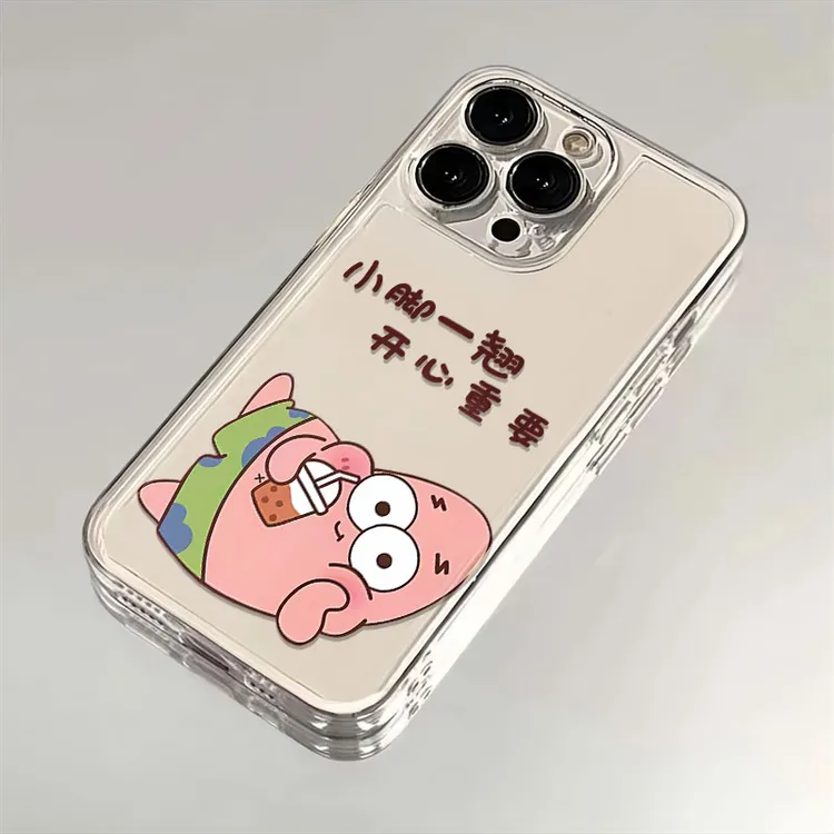 系帆妮太空壳适用iPhone15promax苹果14/13/12手机壳11翘脚派大星