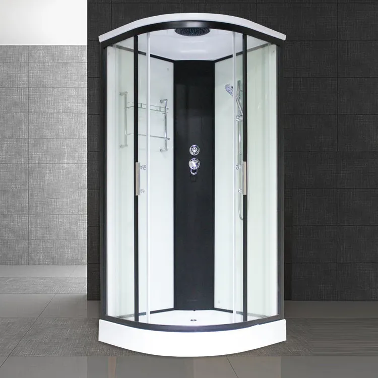 整体淋浴房浴室一体式洗浴沐浴房家用扇形钢化玻璃简易隔断洗澡房