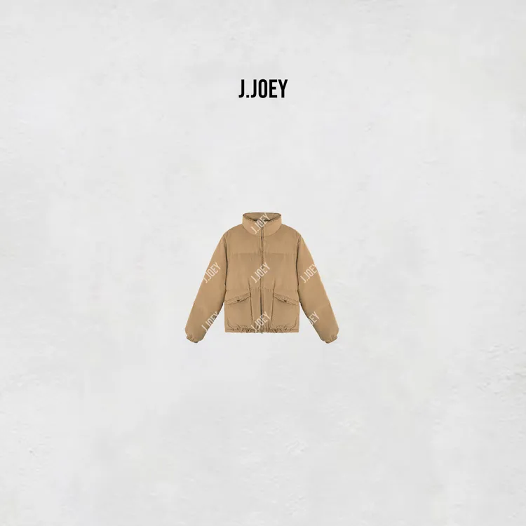 J.JOEY ”泡芙“冬季宽松立领面包百搭款90鸭绒羽绒服0711