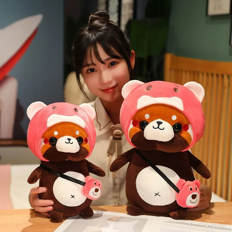 新款网红变身浣熊毛绒玩具变身史迪仔兔子玩偶独角兽公仔女生礼物