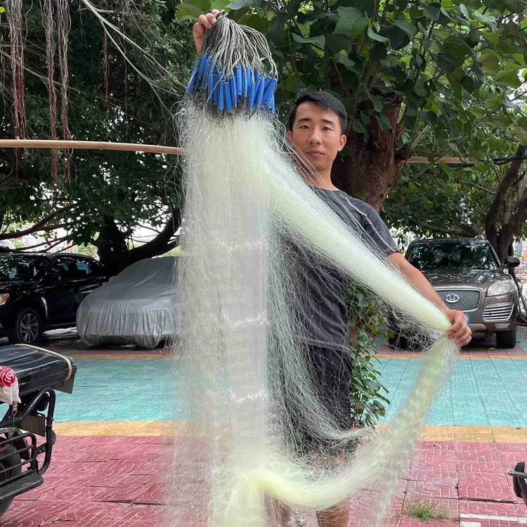 三层渔网捕鱼网海网加重铅坠沉网捕鱼虾蟹黄翅黑鲷金谷鱼单层蟹网