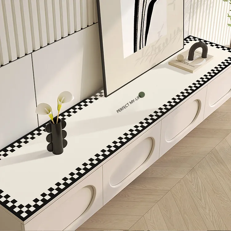 轻奢长方形桌布家用防油桌垫免洗桌布茶几布电视机垫餐边柜台面垫