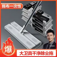 大卫拖把一次性静电除尘拖把干湿两用除尘抑菌家用一拖净免洗拖把