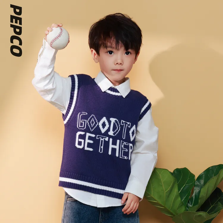 Z12430351 小猪班纳童圆领毛衣背心