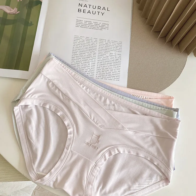 孕佳佳柔软托腹新款孕妇大码低腰卡通舒适透气内裤孕中晚期夏轻薄
