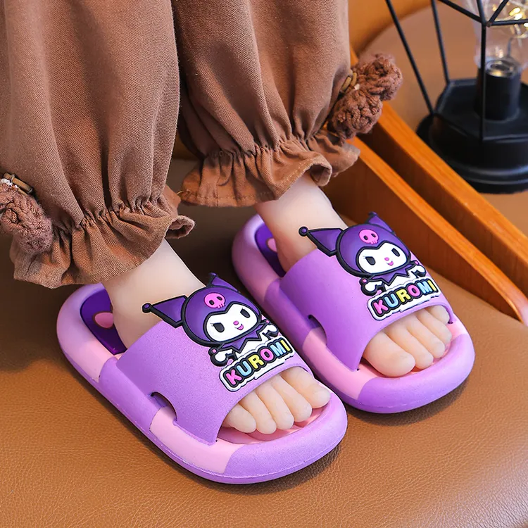 库洛米居家儿童拖鞋可爱女孩家居软底室内三丽鸥拖鞋亲子夏季小孩
