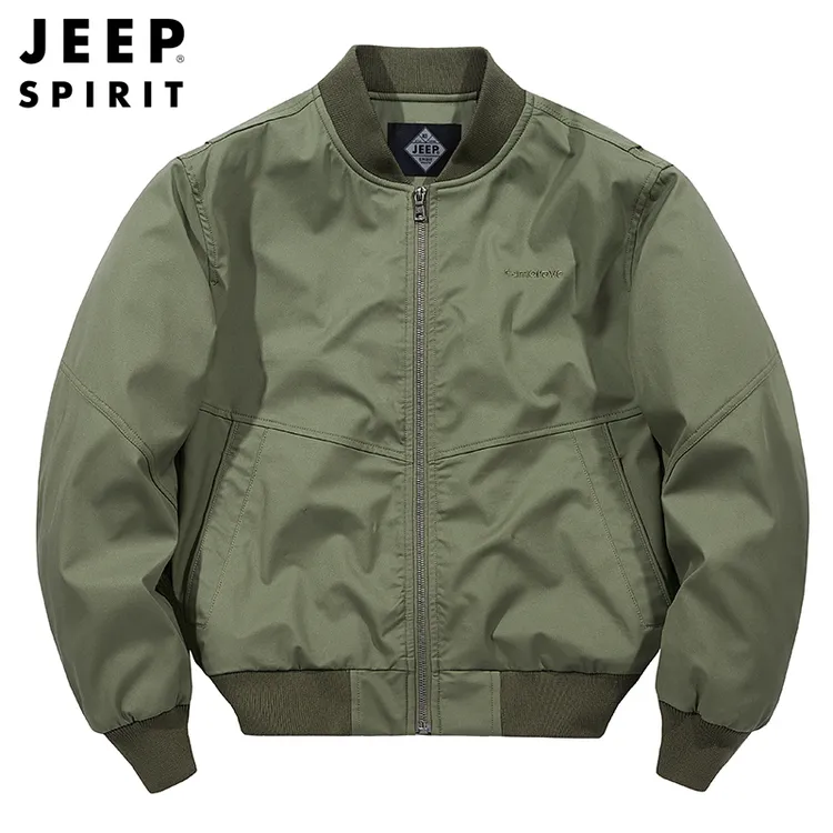 JEEP户外男装防风夹克时尚宽松外套男士秋冬休闲运动百搭保暖装