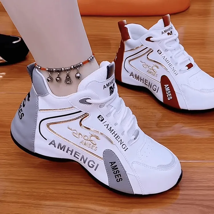 真皮女鞋2025年【秋冬】新款百搭透气老爹鞋加绒时尚休闲运动软底鞋