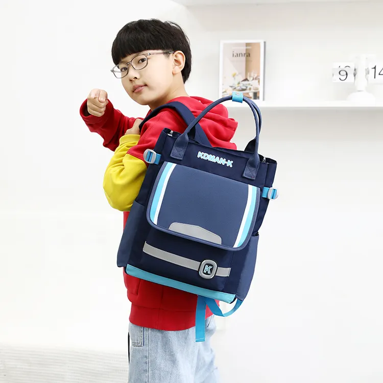 多功能书包儿童补习包手提双肩书包美术袋女童补课包小学生男女孩