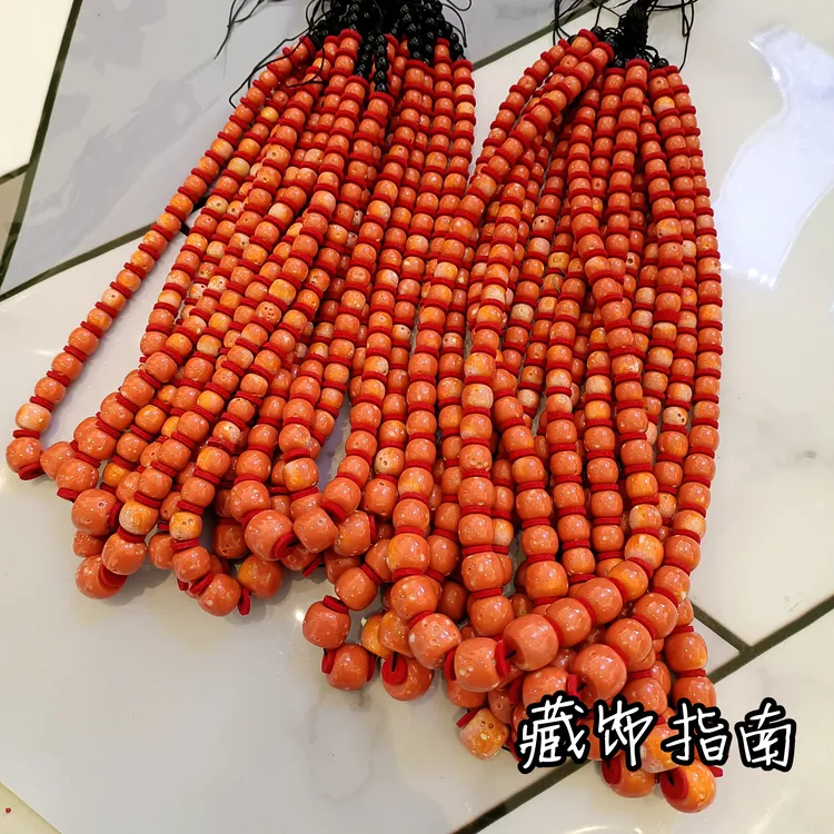 非金属项链 藏式新款珊瑚色项链莫莫色饰品配件藏族饰品拍摄舞蹈