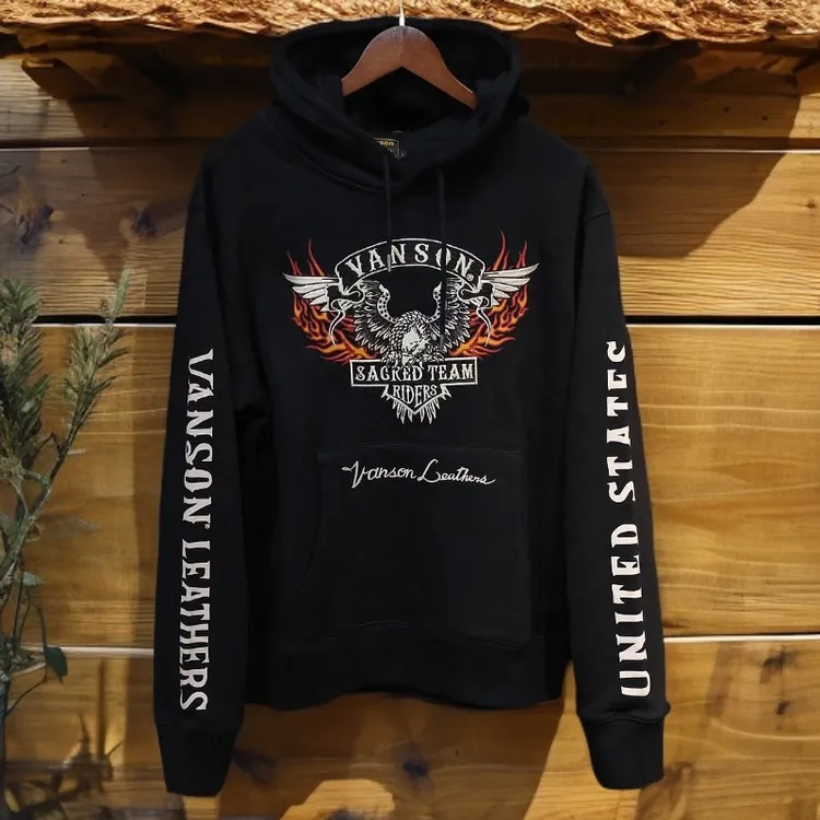 vanson重工古着连帽卫衣