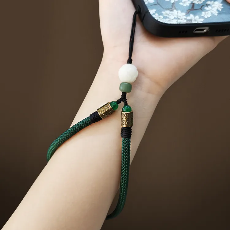 手机挂绳短款挂手腕指环腕带男女手工编织中国风挂件结实耐用防摔