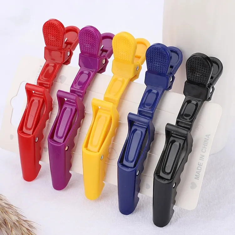 美发无痕发夹刘海鸭嘴鳄鱼发卡侧边定位夹理发化妆师专用头发夹子