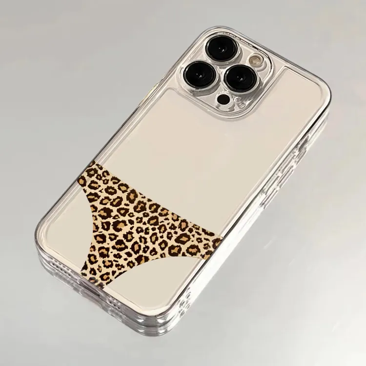 BANCA简约ins豹纹内裤iphone15/13苹果14手机壳华为vivo小米oppo