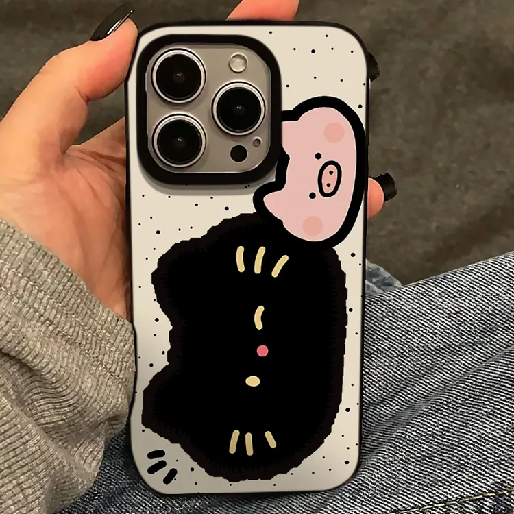 BANCA大脸猫小猪适用iPhone15/14promax手机壳苹果13果冻壳12软11