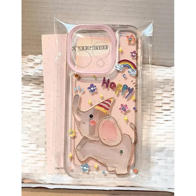 BANCAhappy可爱小象iphone15/13/12苹果14手机壳华为vivo小米oppo